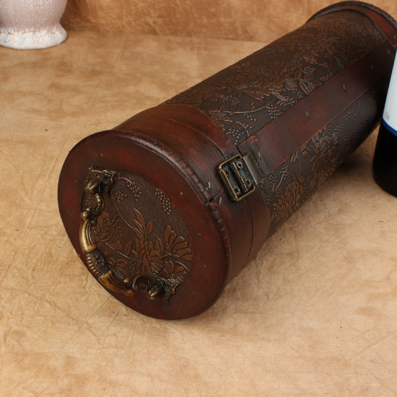 Cylinder Wooden Wine Holder