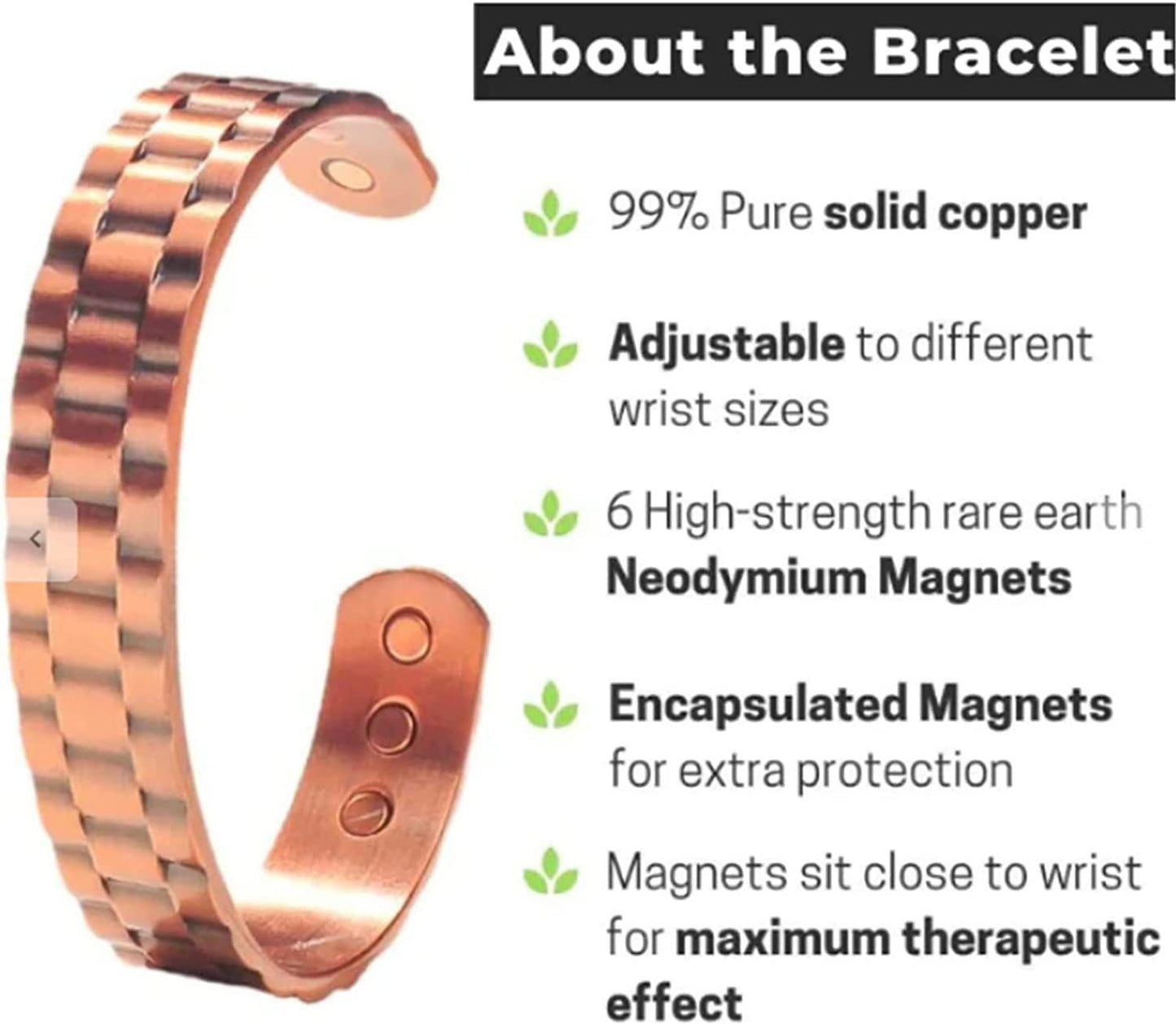Copper Magnetic Therapy Bracelet