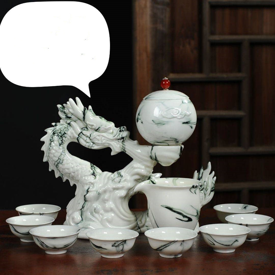 Porcelain King Dragon Chinese Tea Infuser Set