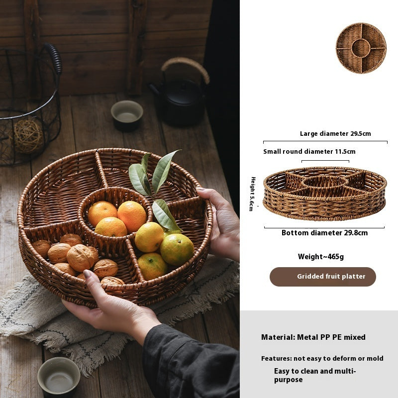 Divided Fruit Snack Plate