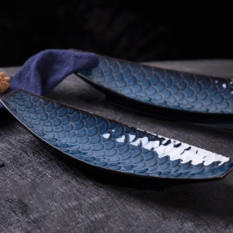 Ceramic Boat Shape Plate