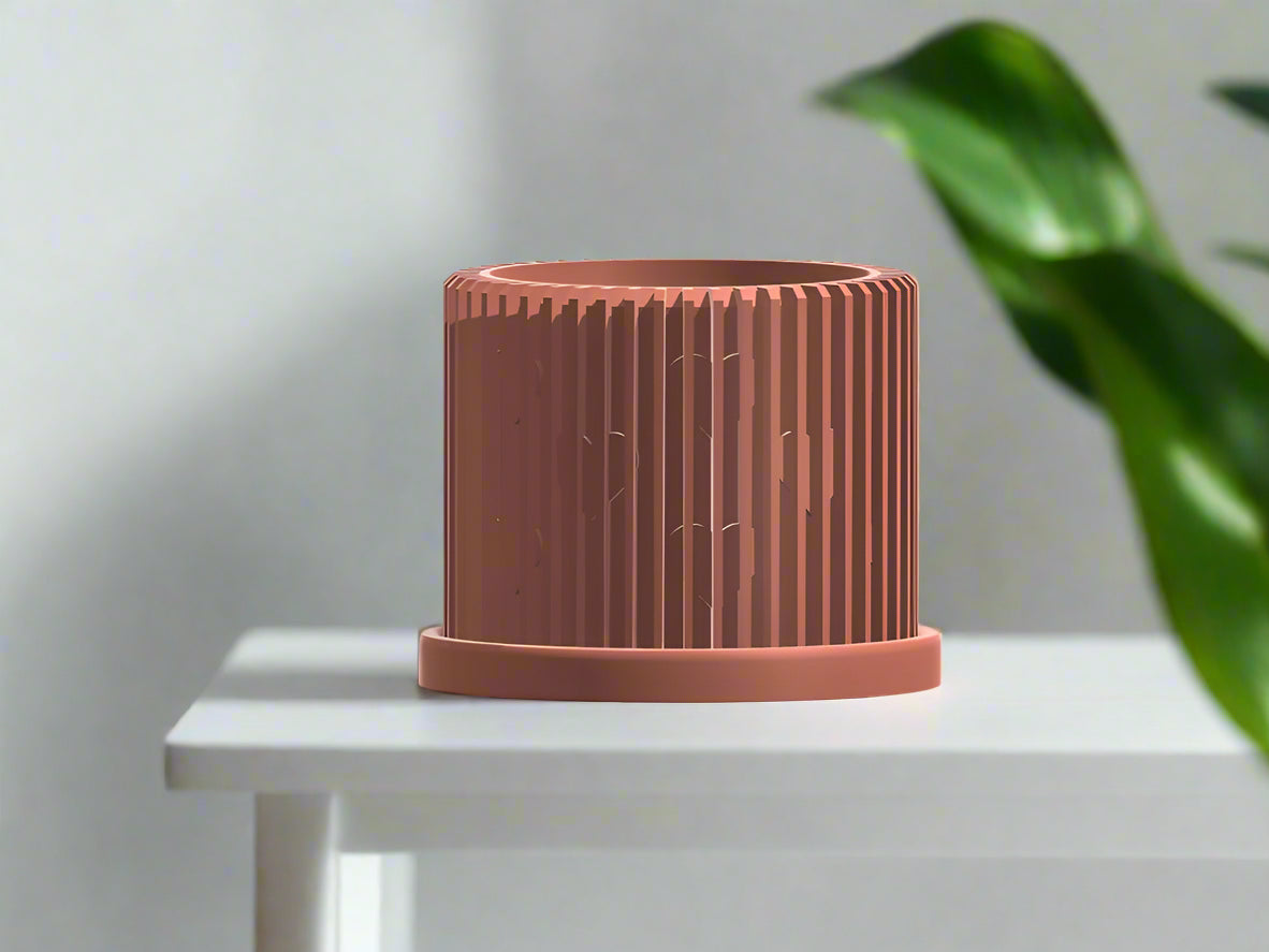 Modern Heart-Shaped Planter with Drainage & Saucer – Unique Valentine’s Day Gift for Plant Lovers, 3d Printed Planter Home Hosting Decor,