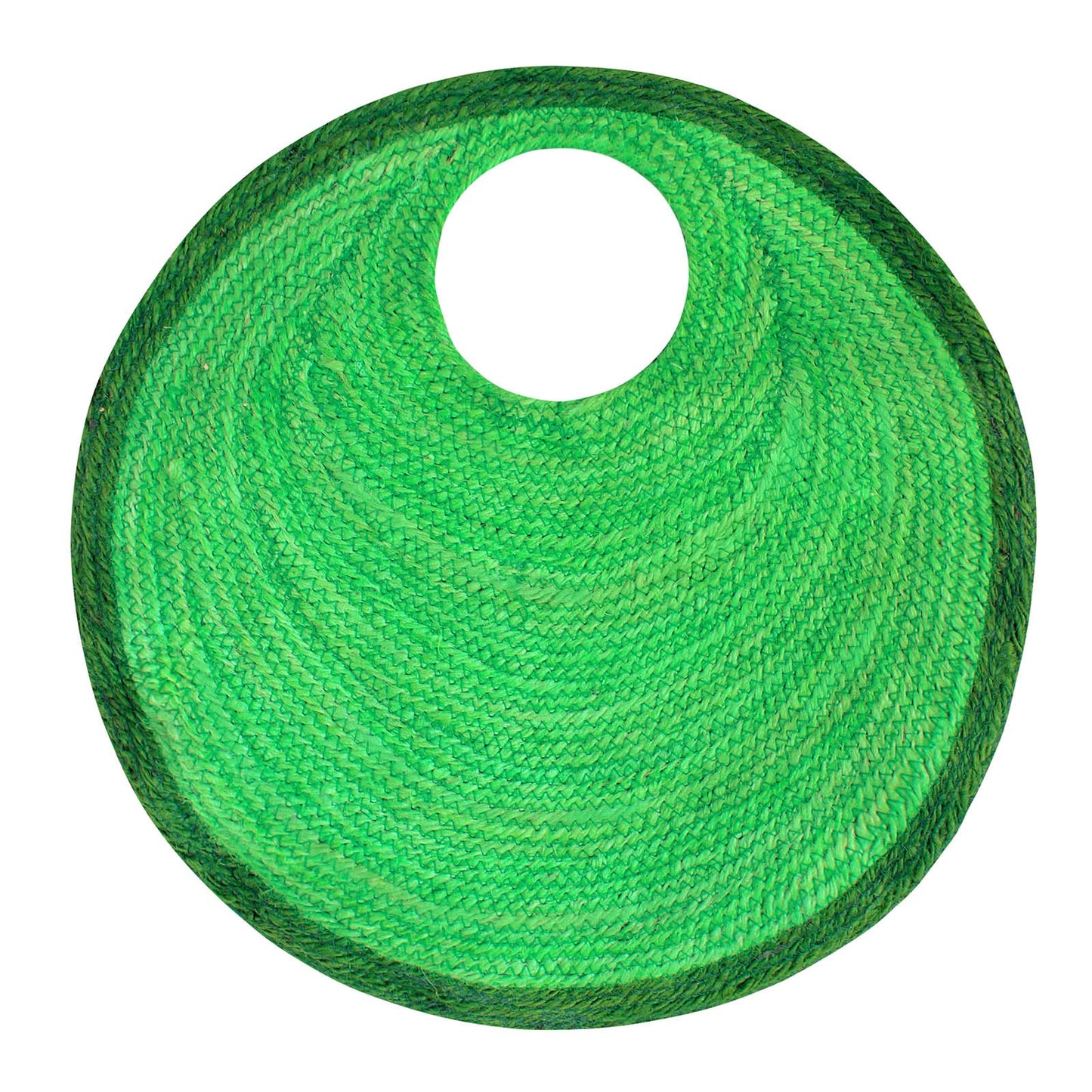 The Solo Avocado Jute Bag In Green