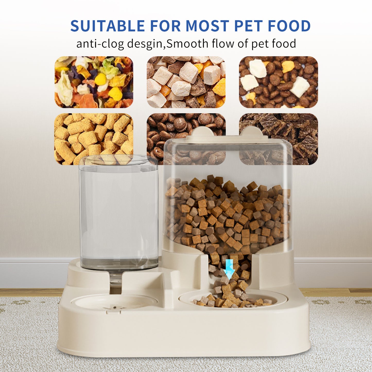 Automatic Pet Feed And Drinking Dispenser