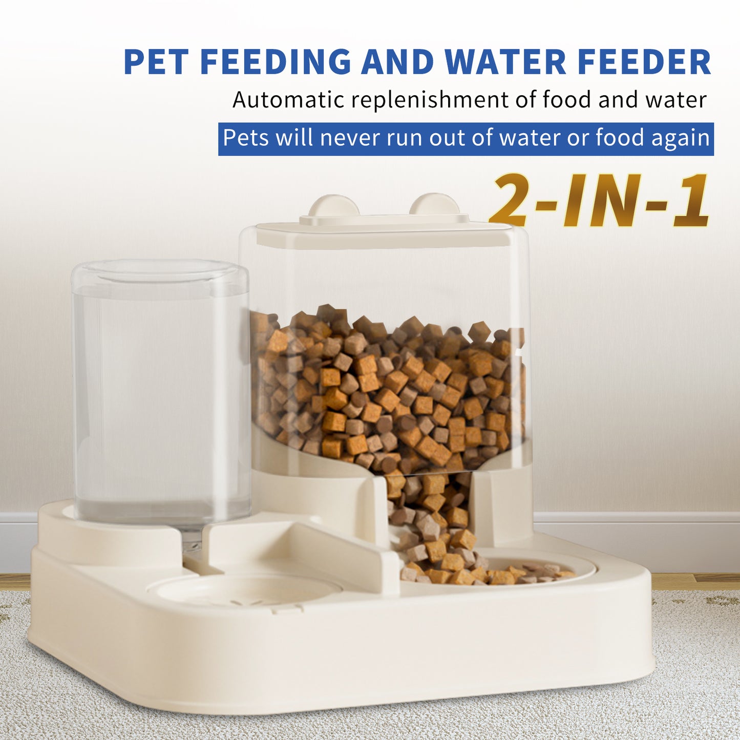 Automatic Pet Feed And Drinking Dispenser