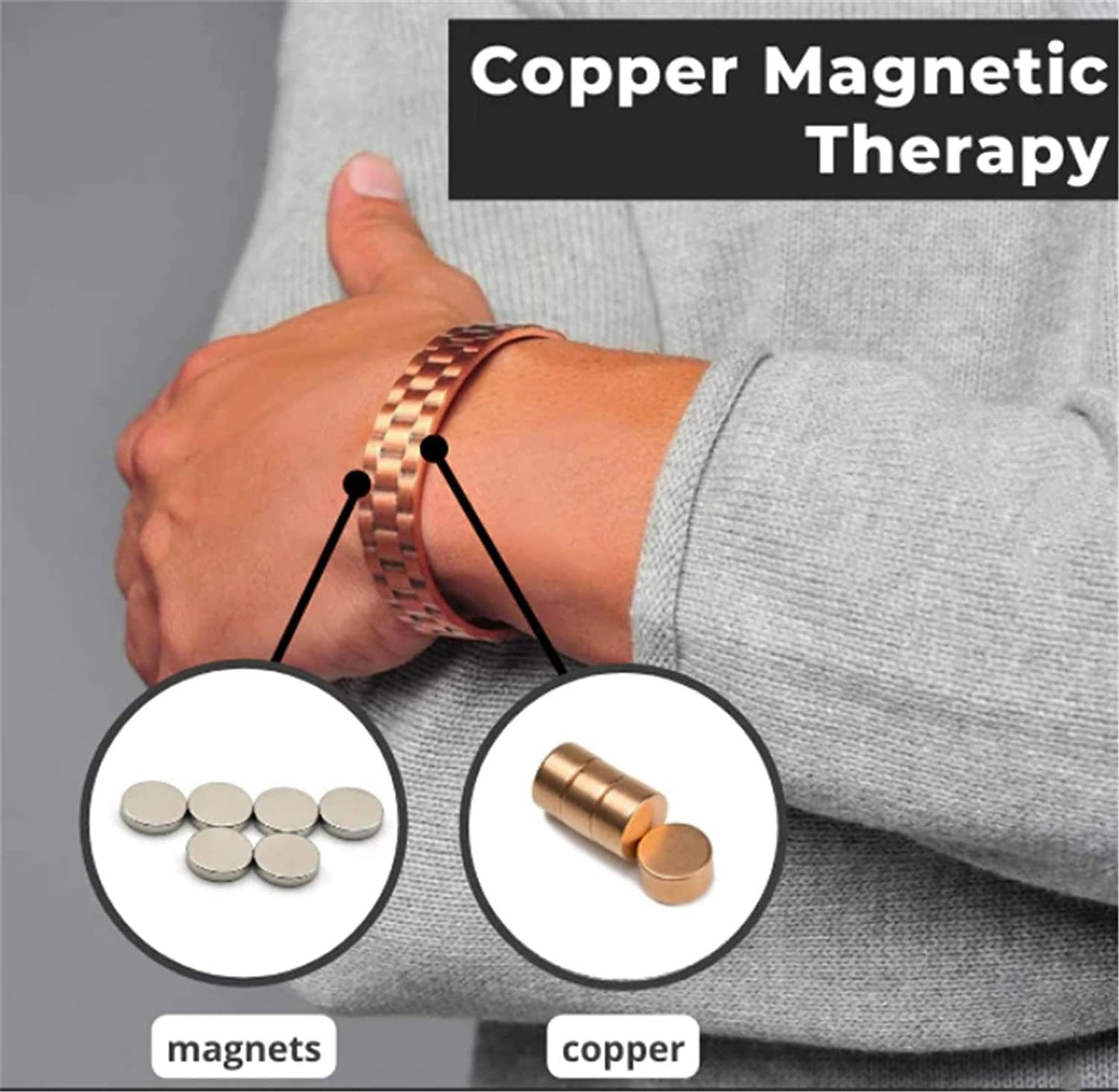 Copper Magnetic Therapy Bracelet