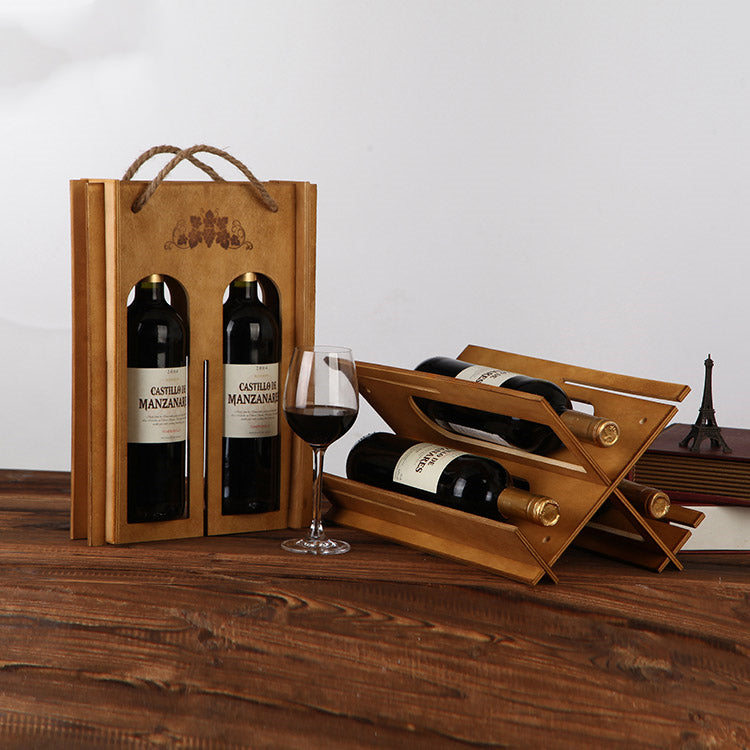 Wooden Wine Rack Box