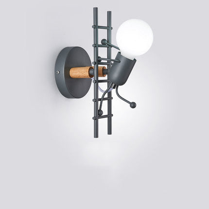 Ladder Bulb Climbing Wall Lamp