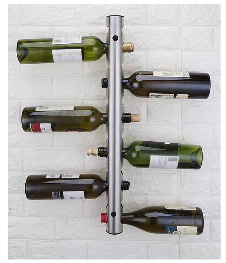 Creative Tubular Wall-Mounted Wine Rack