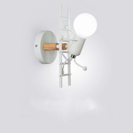 Ladder Bulb Climbing Wall Lamp