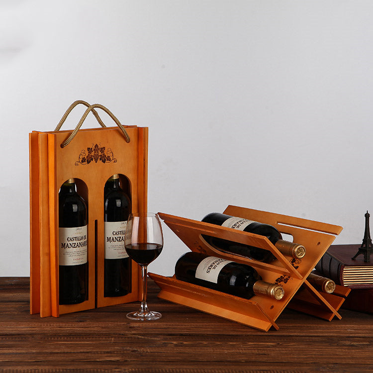 Wooden Wine Rack Box