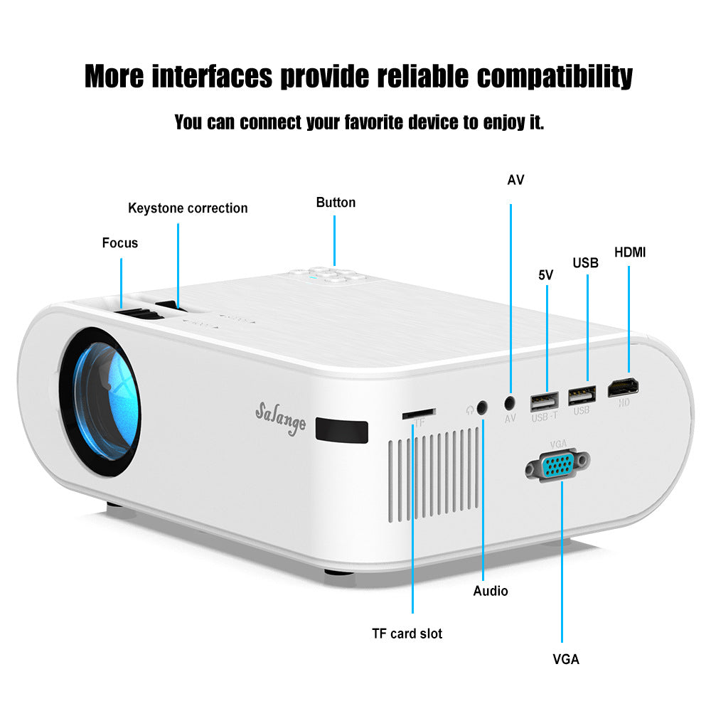 720p Portable Smart P62 Home HD Projector