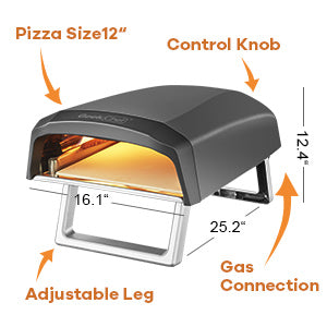 Geek Chef Portable Gas Pizza Oven