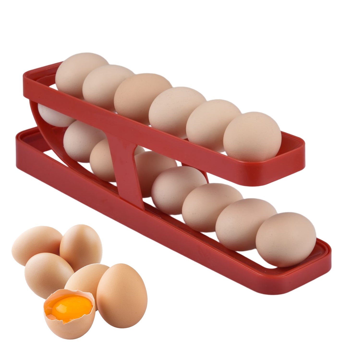 Rolldown Egg Rack Holder
