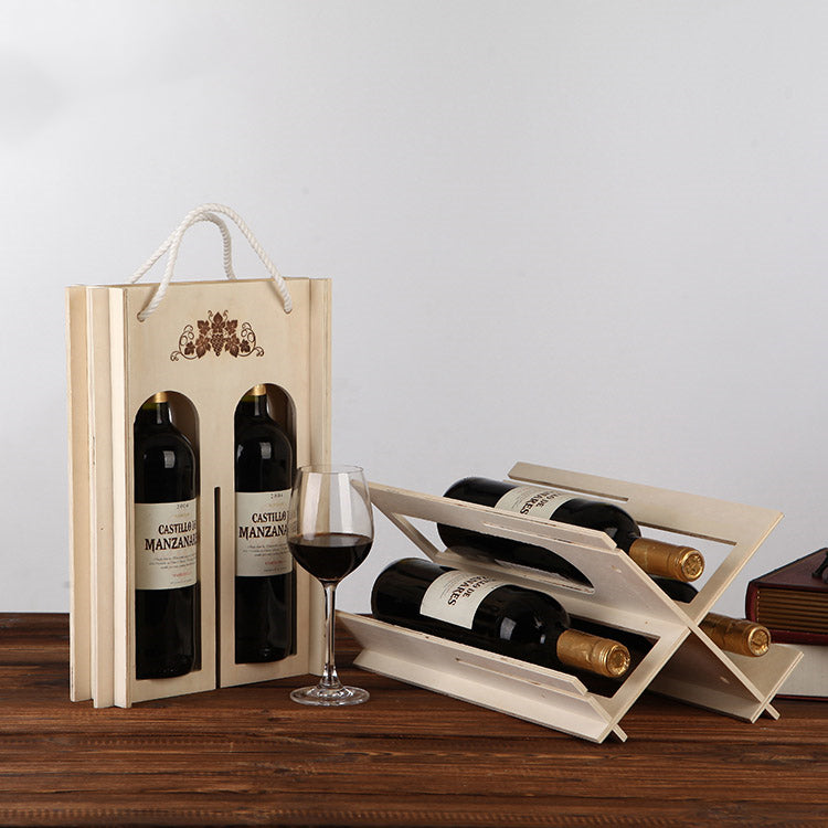 Wooden Wine Rack Box